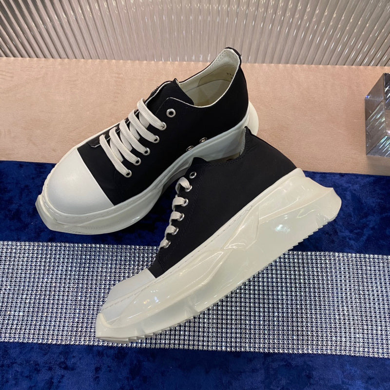 Rick Owens Low-Top Sneakers - Black and White - Phantom Kicks