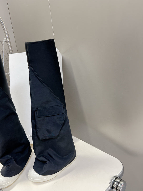 Rick Owens Black Over-the-Knee Boots - Phantom Kicks