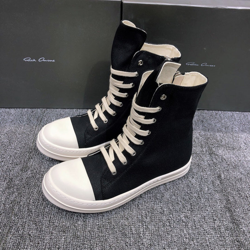 Rick Owens High-Top Canvas Sneakers - Phantom Kicks