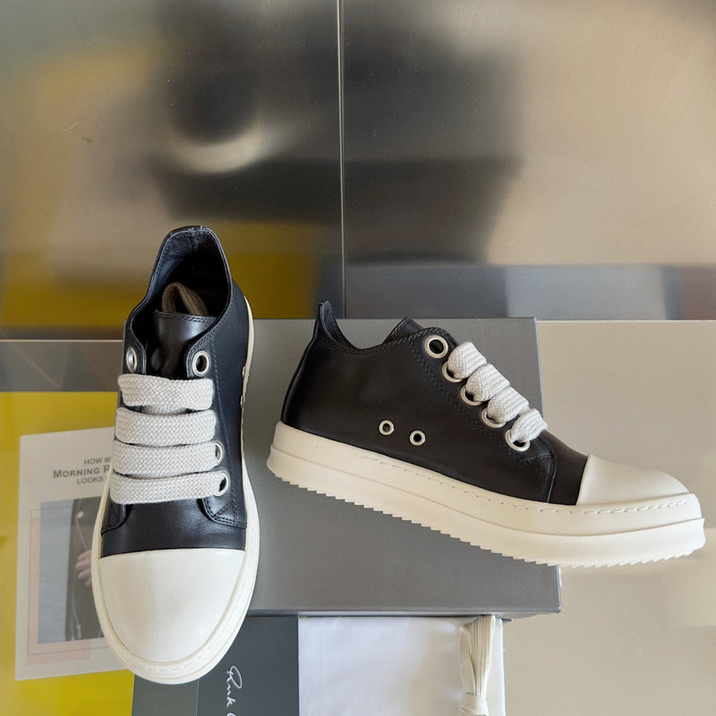 Rick Owens Black Low-Top Sneakers - Phantom Kicks