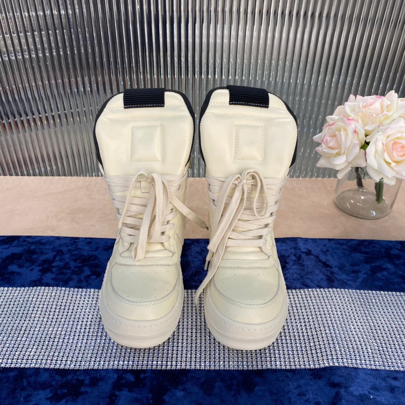 Rick Owens Geobasket Sneakers - Cream - Phantom Kicks