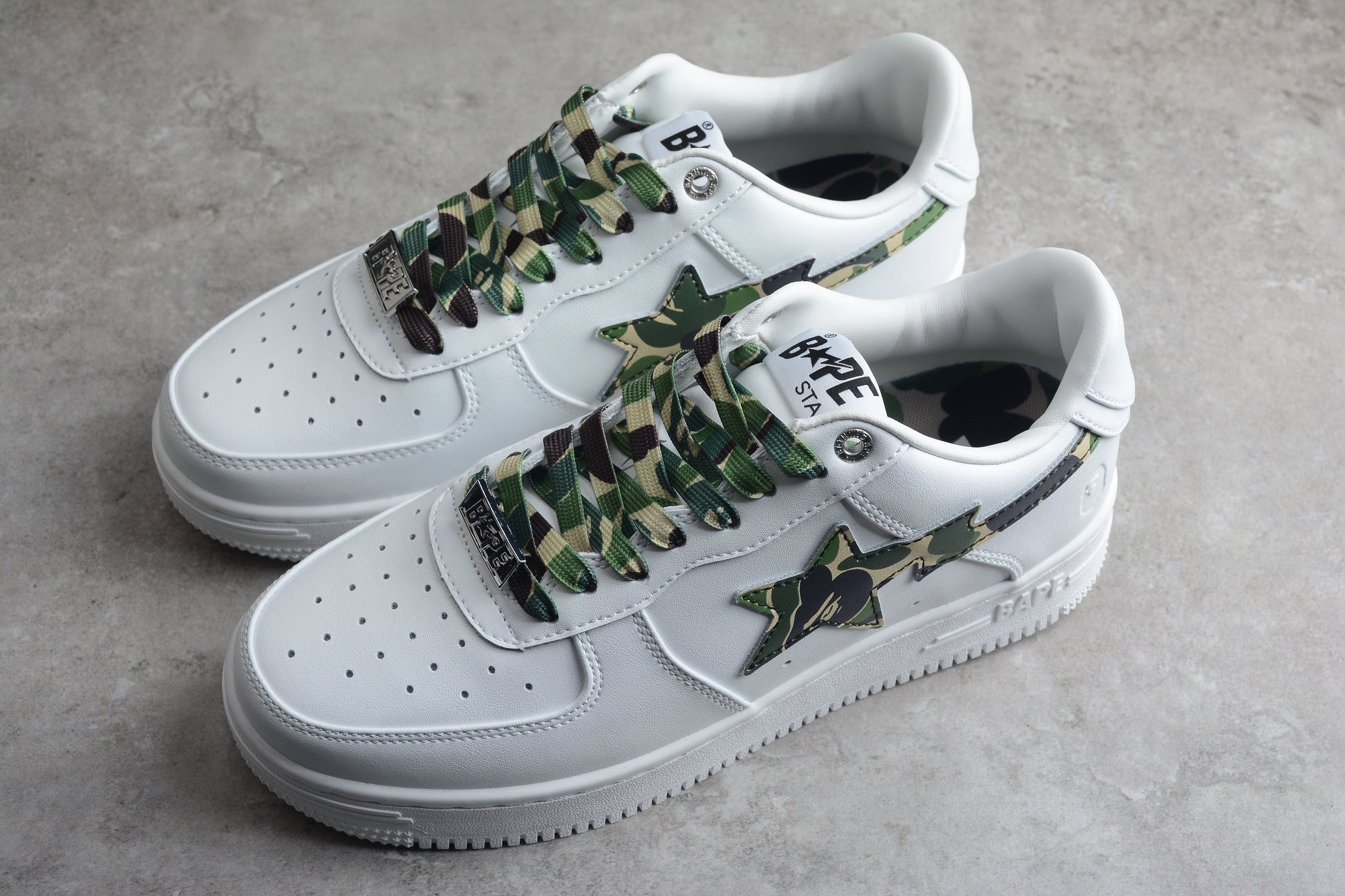 BAPE STA White Camo Edition Sneakers - Phantom Kicks