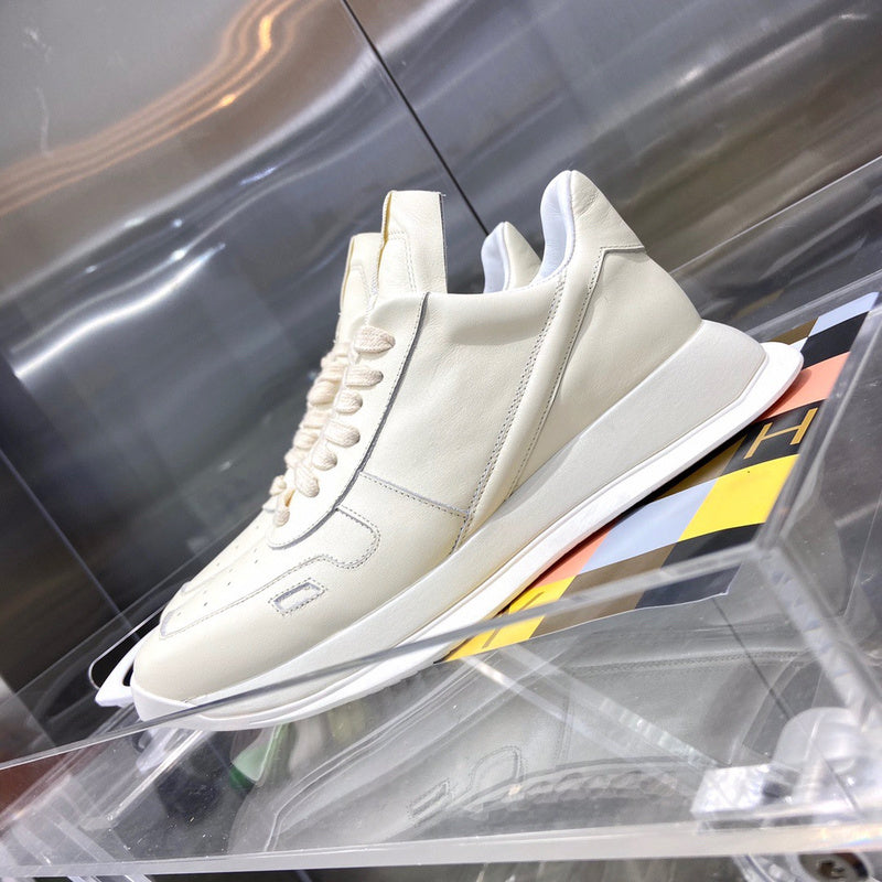 Rick Owens Cream Low-Top Sneakers - Phantom Kicks
