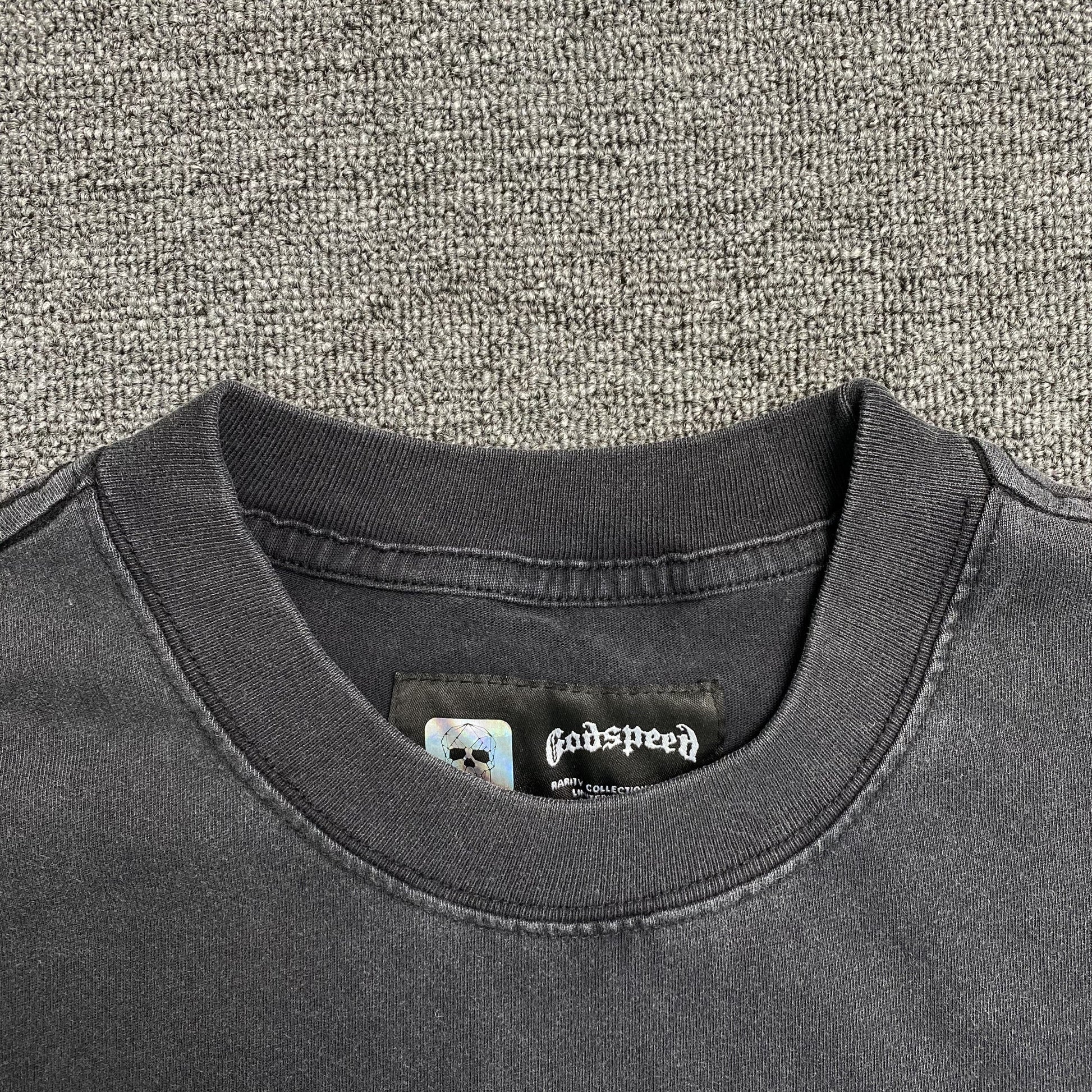 GODSPEED ARTIFICIAL LOVE T-SHIRT WASHED BLACK - Phantom Kicks