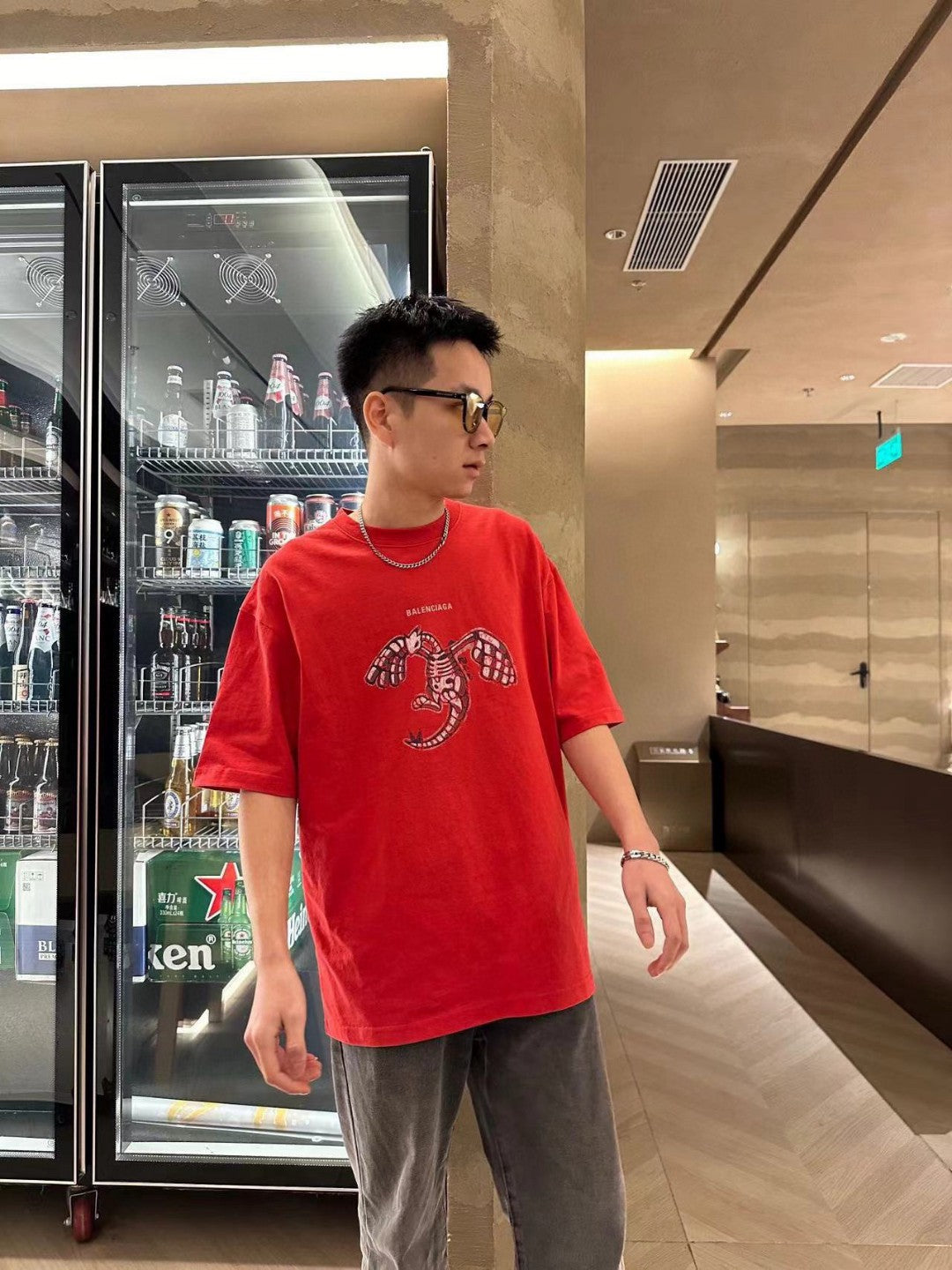 Balenciaga T-Shirt - Lobster Graphic - Phantom Kicks