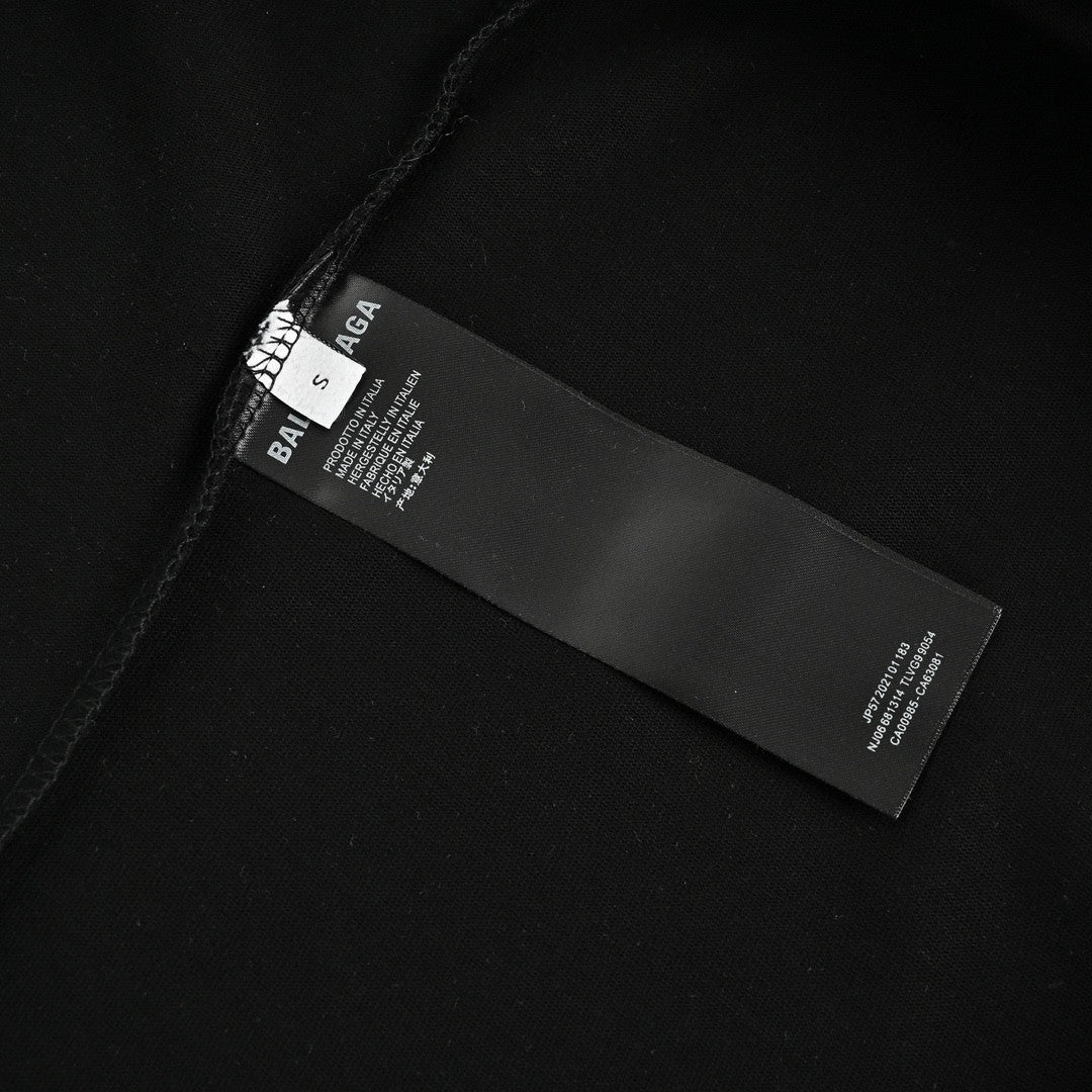 Balenciaga T-Shirt - Monochrome Logo - Phantom Kicks