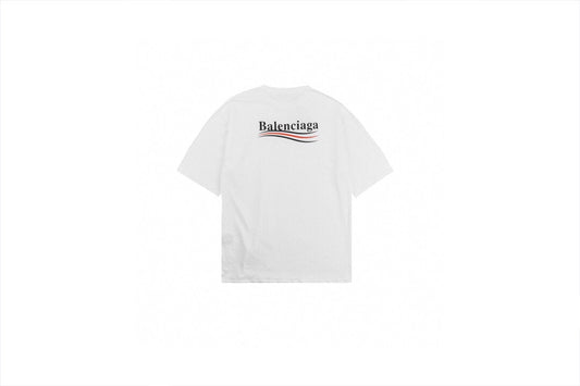 Balenciaga Wave Logo T-Shirt (White) - Phantom Kicks