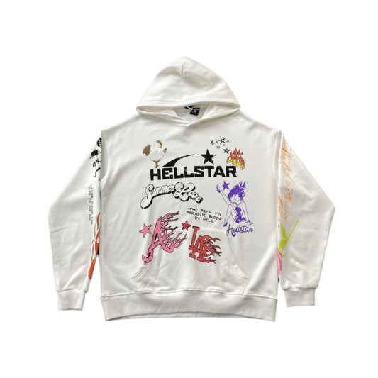 Hellstar White Hoodie - Phantom Kicks