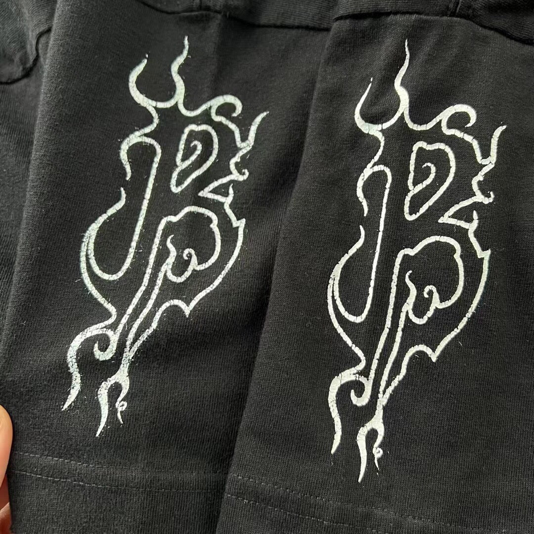 Balenciaga T-shirt with Gothic Flame Logo - Phantom Kicks