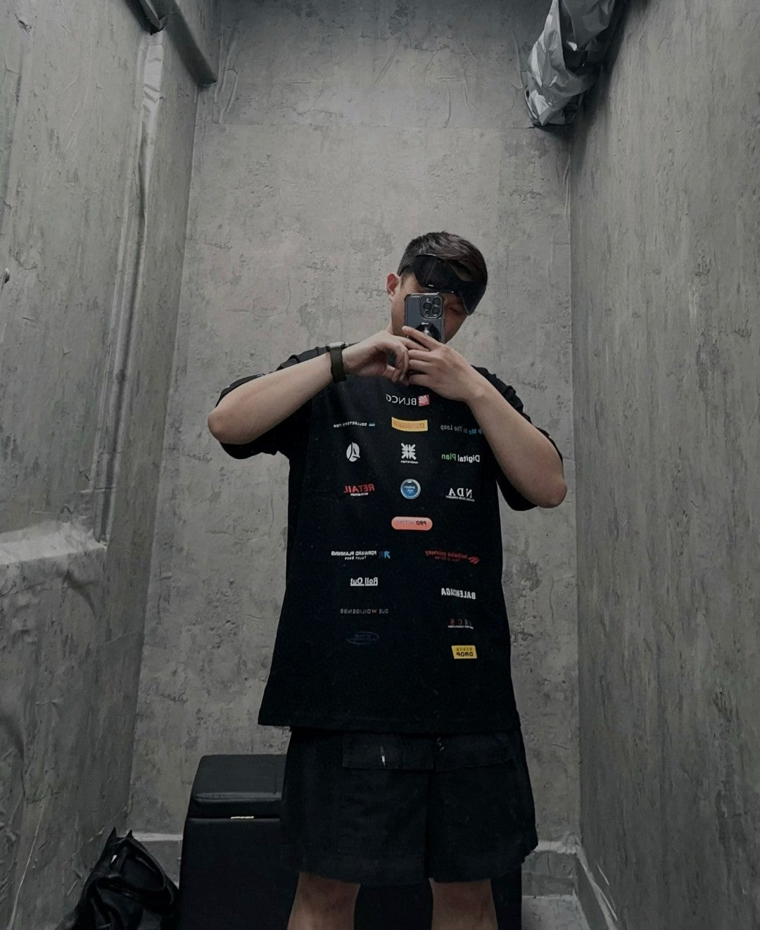 Balenciaga Logo-Print T-Shirt - Phantom Kicks