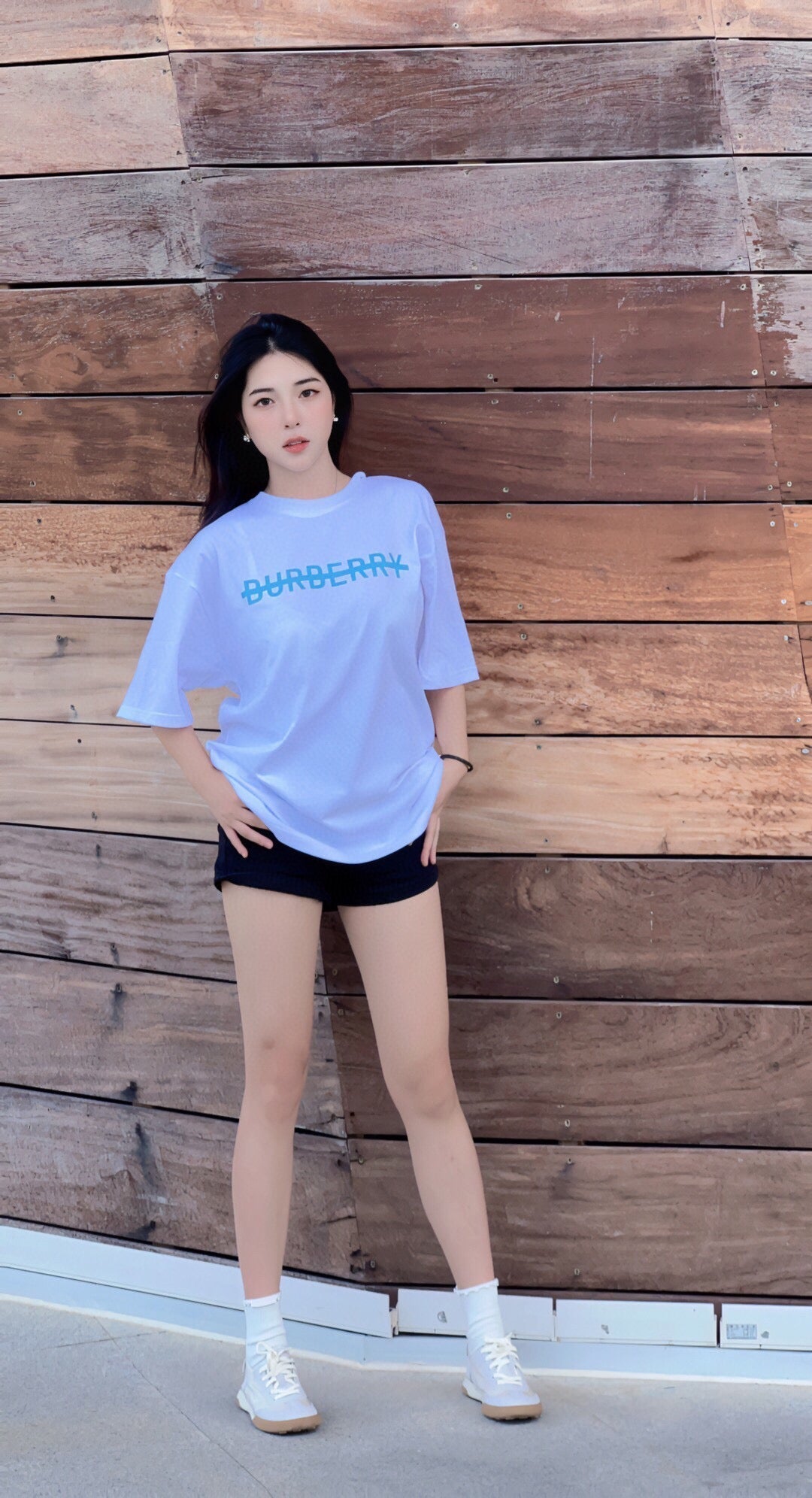 Burberry T-Shirt with Strikethrough Logo - Phantom Kicks