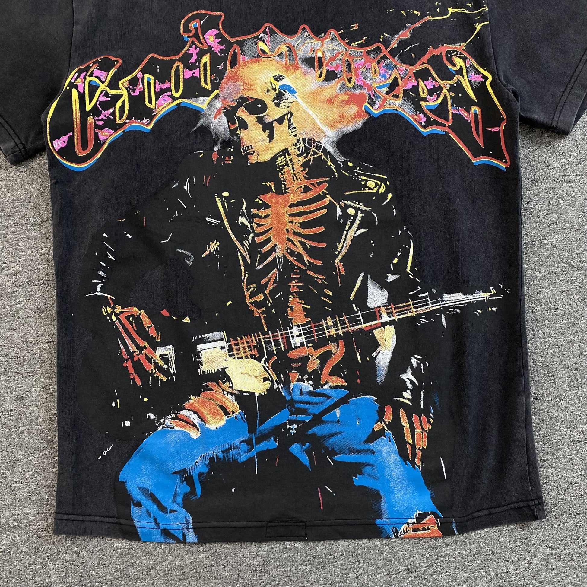 GODSPEED ROCK DREAMS T-SHIRT WASHED BLACK - Phantom Kicks