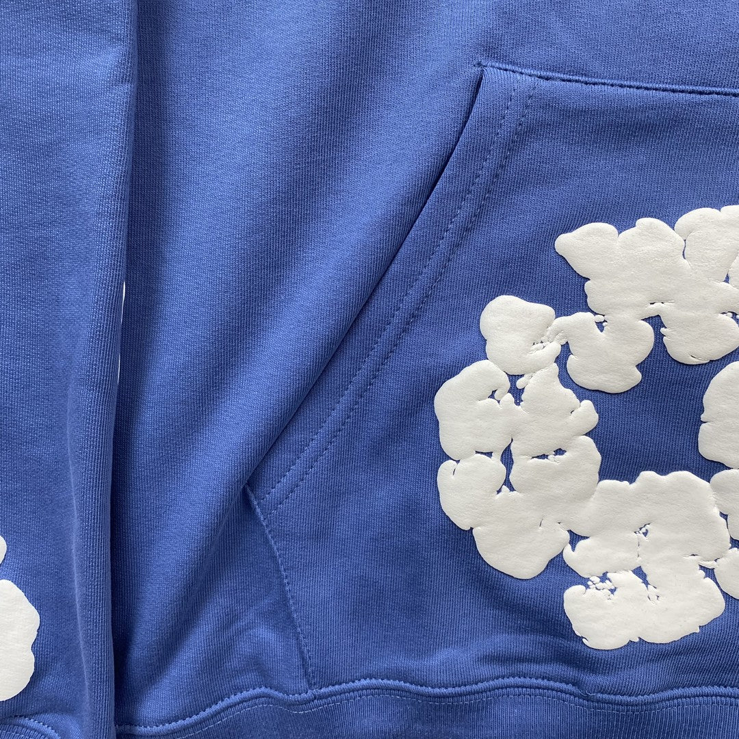 DENIM TEARS COTTON WREATH HOODIE BLUE - Phantom Kicks