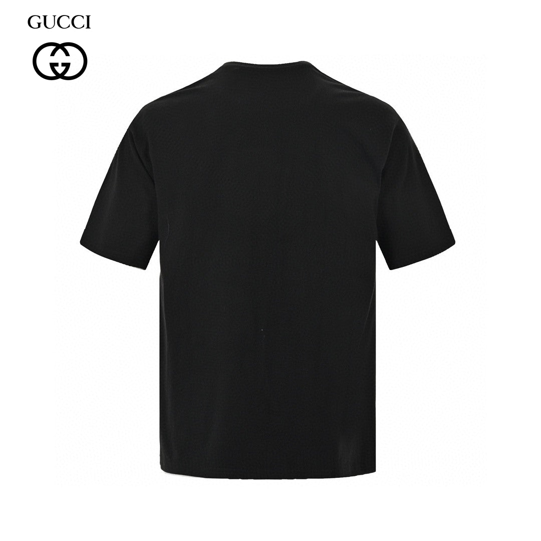 Gucci Black T-Shirt with Pink Dinosaur Graphic - Phantom Kicks