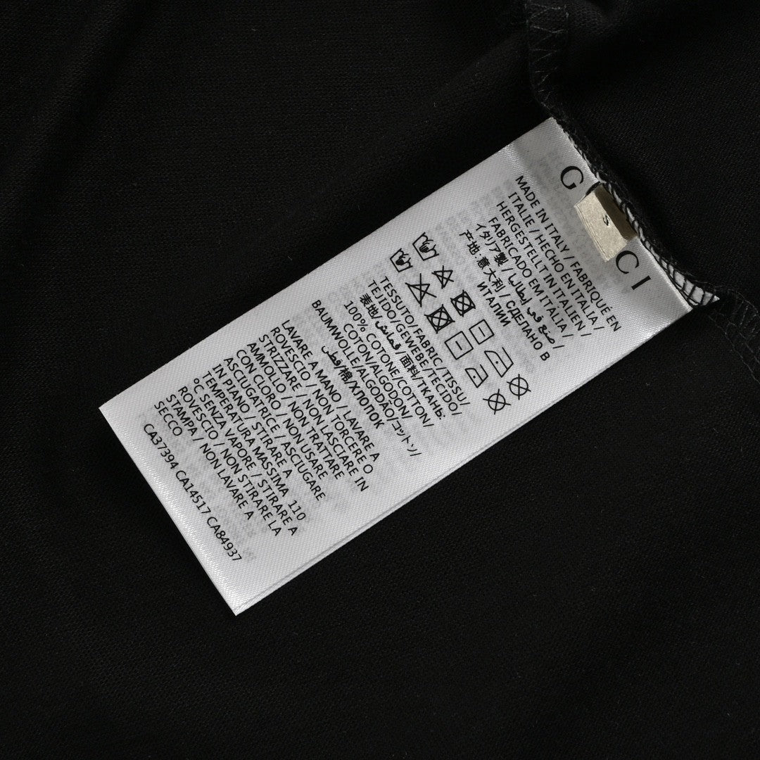 Gucci Black T-Shirt with Dragon Cartoon - Phantom Kicks
