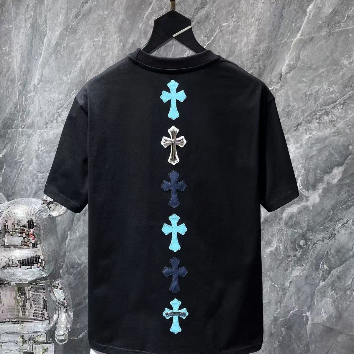 Chrome Hearts Classic Crewneck T-Shirt in Black/Blue