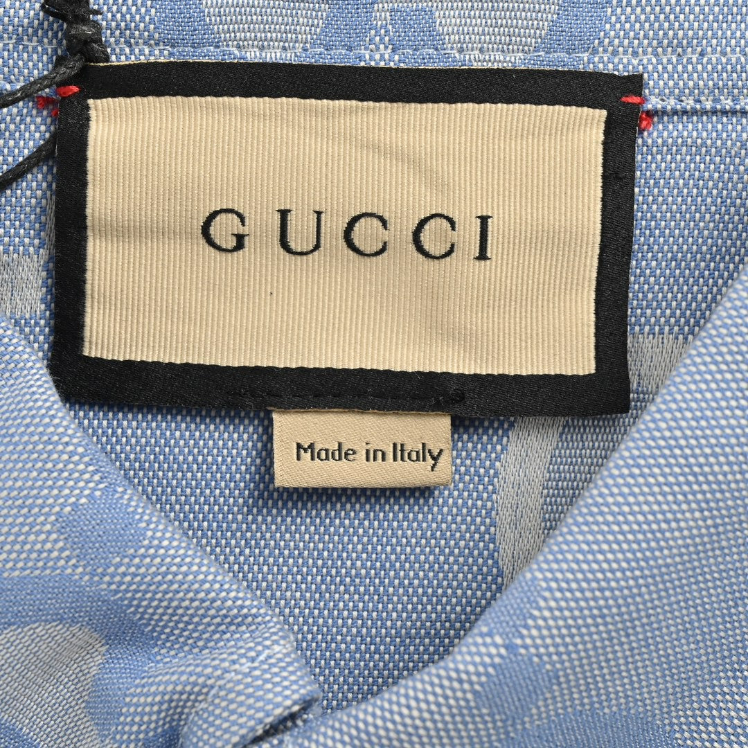 Gucci Allover Logo Denim Shirt - Phantom Kicks