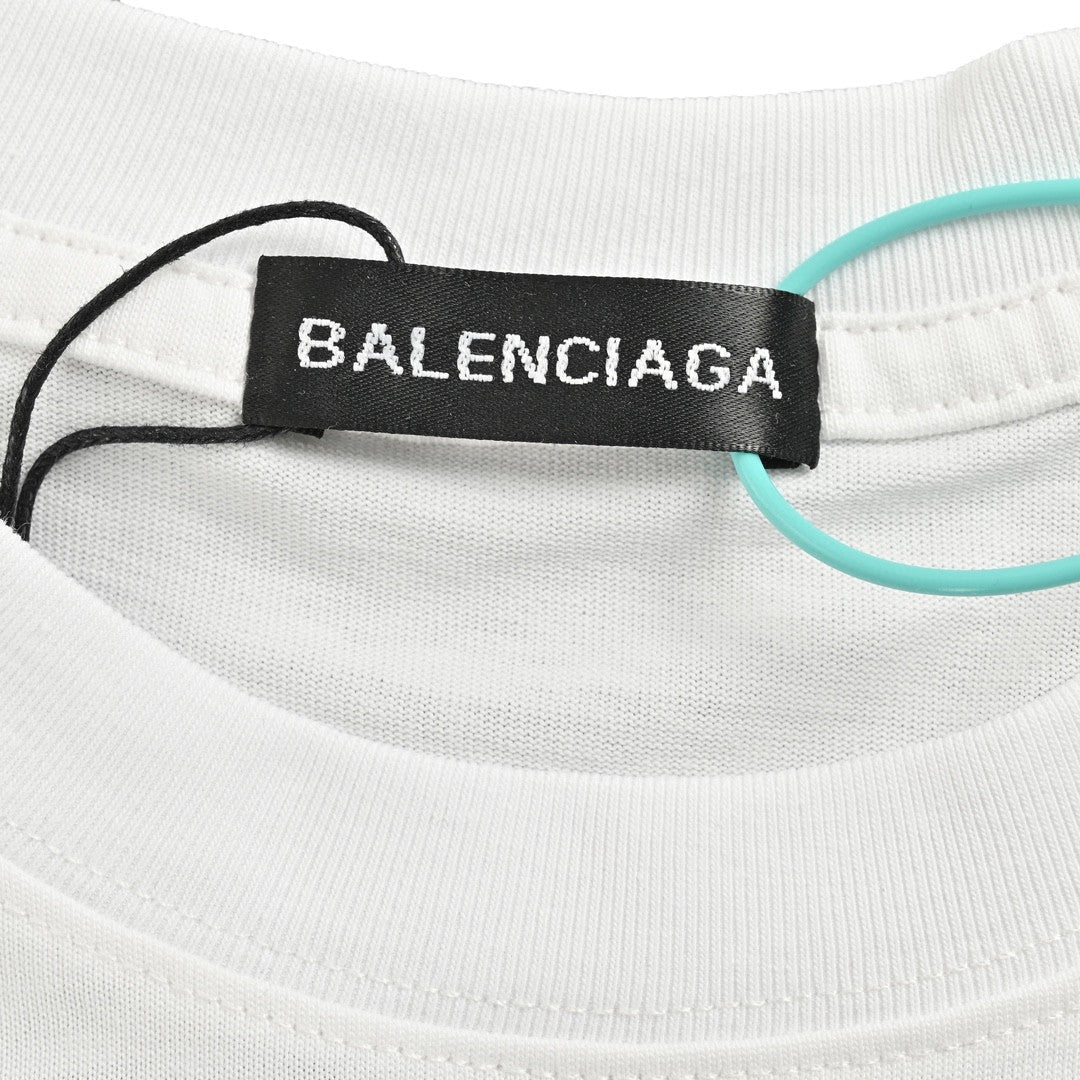 Balenciaga Paris T-Shirt (White) - Phantom Kicks