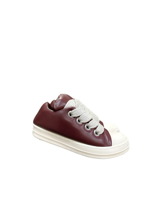 Rick Owens Burgundy Low-Top Sneakers - Phantom Kicks