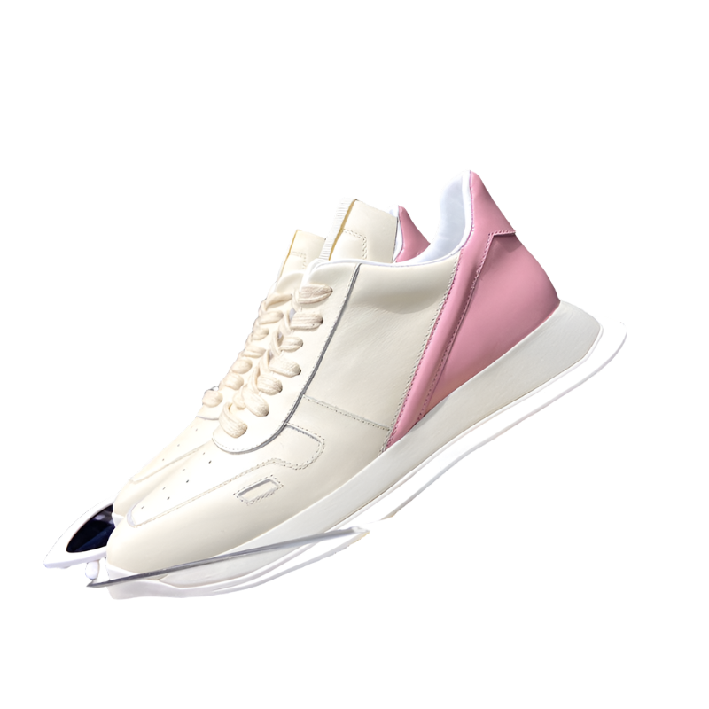 Rick Owens Cream and Pink Low-Top Sneakers - Phantom Kicks