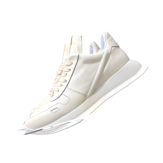 Rick Owens Cream Low-Top Sneakers - Phantom Kicks