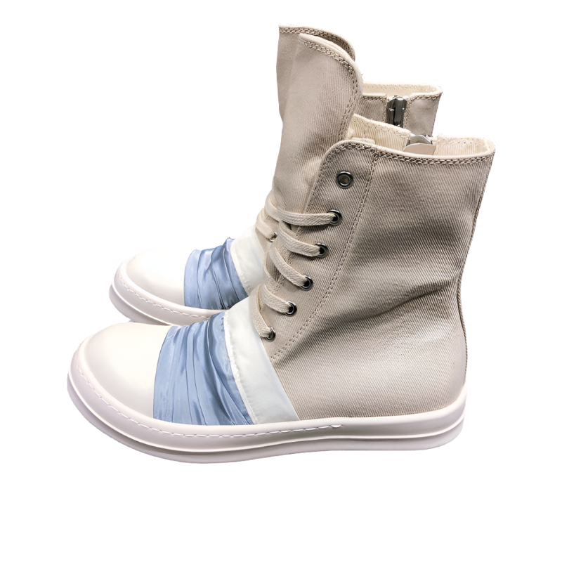 Rick Owens Lace-Up Canvas Boots - Phantom Kicks