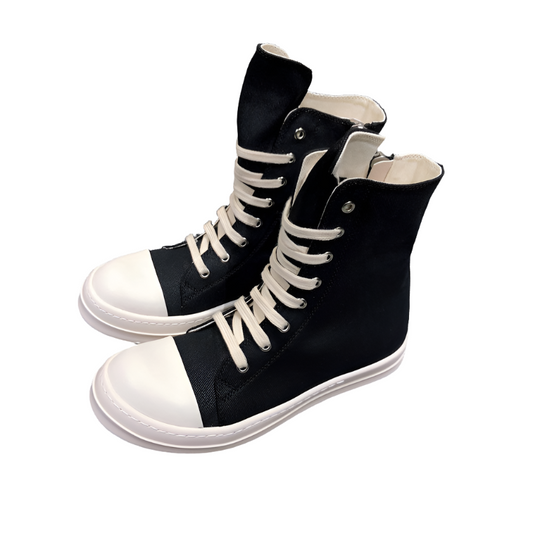 Rick Owens High-Top Canvas Sneakers - Phantom Kicks