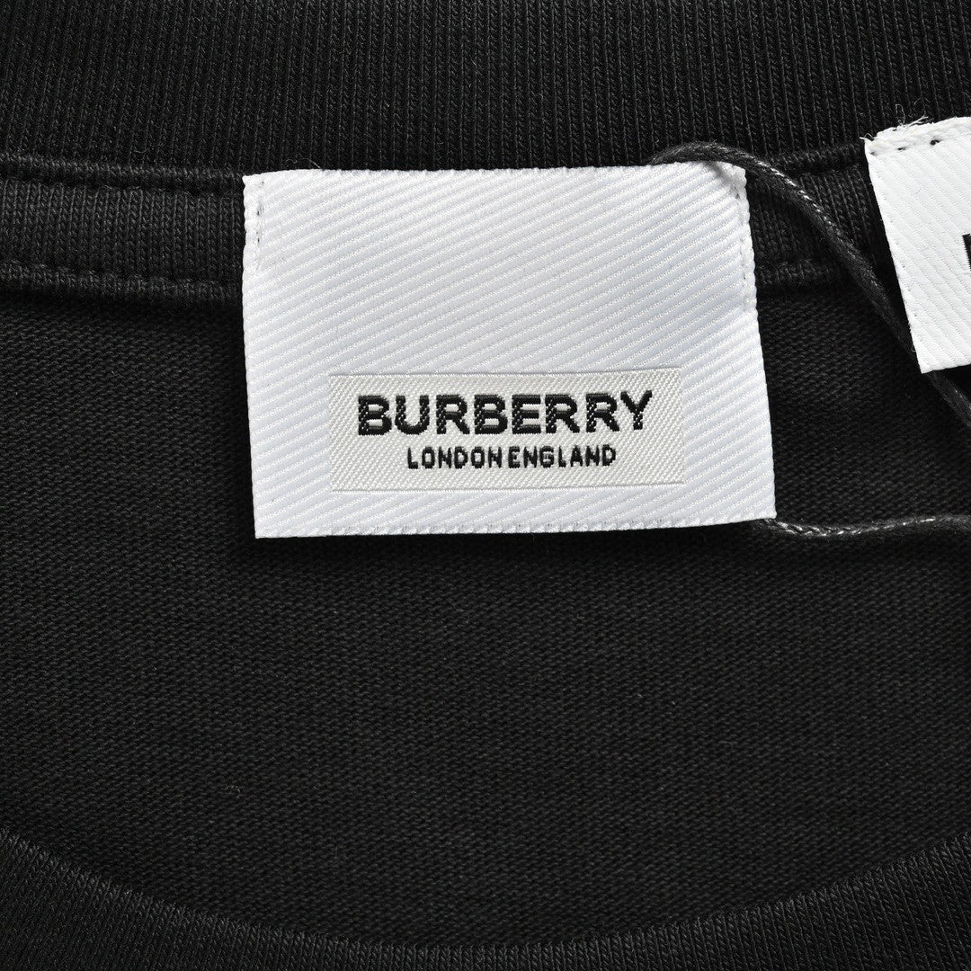Burberry Black Cotton T-Shirt - Phantom Kicks