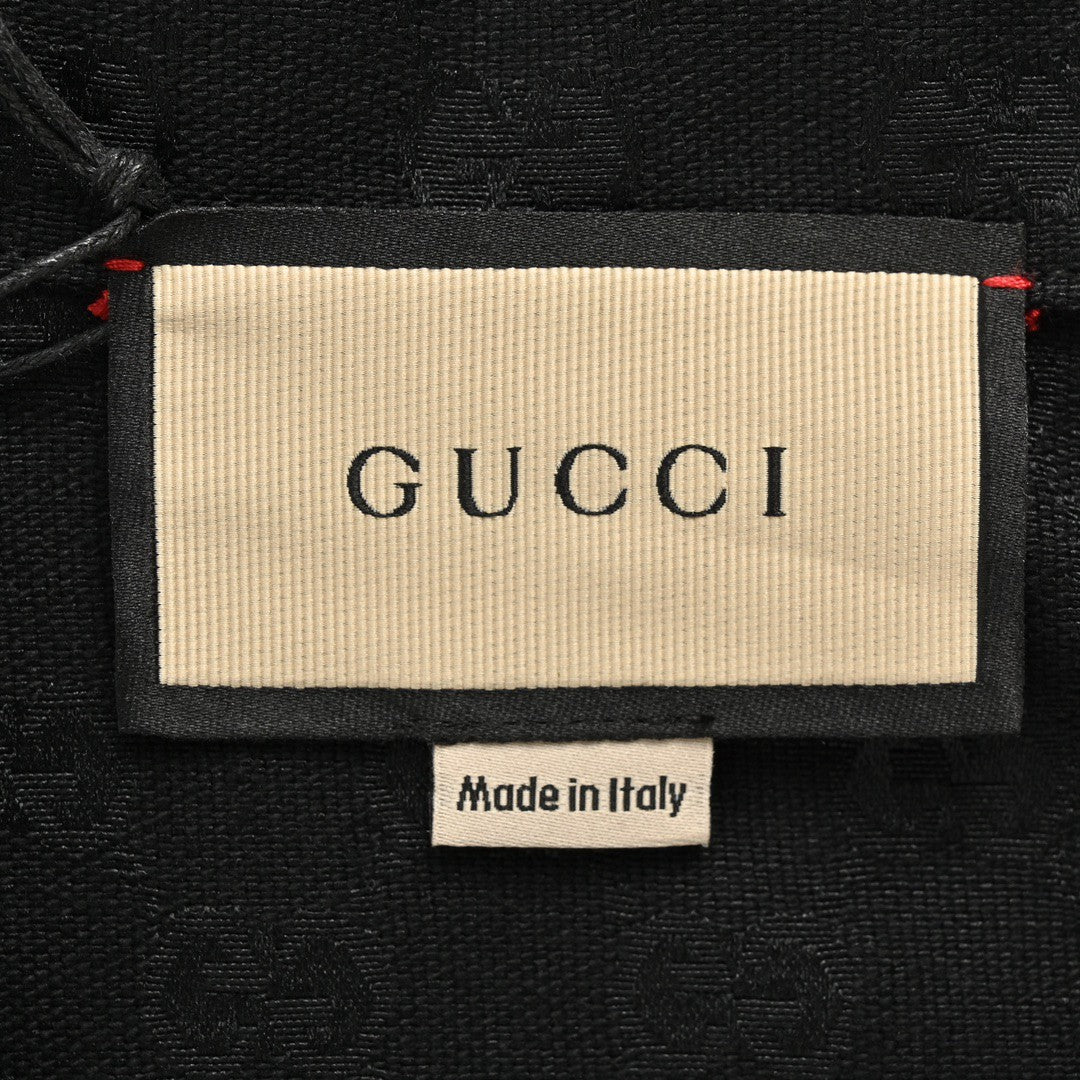 Gucci GG Monogram Black Short Sleeve Shirt - Phantom Kicks