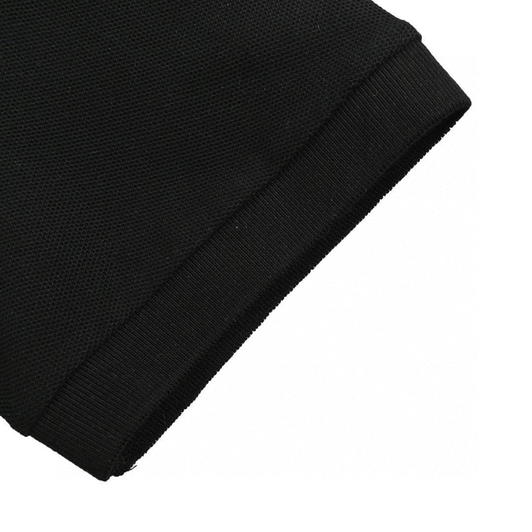 BURBERRY CHECK COLLAR POLO SHIRT BLACK - Phantom Kicks