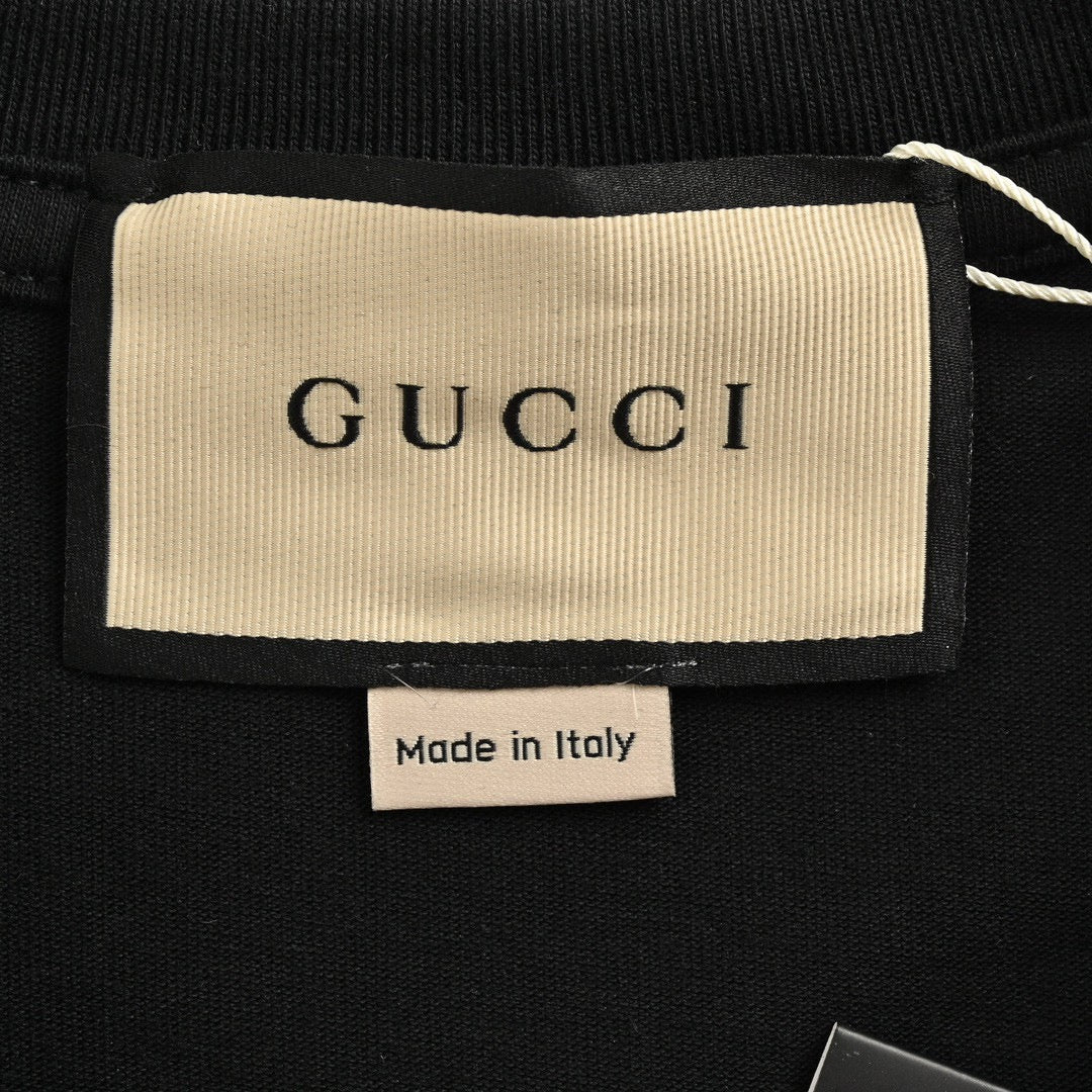 Gucci Strawberry Logo T-Shirt (Black) - Phantom Kicks