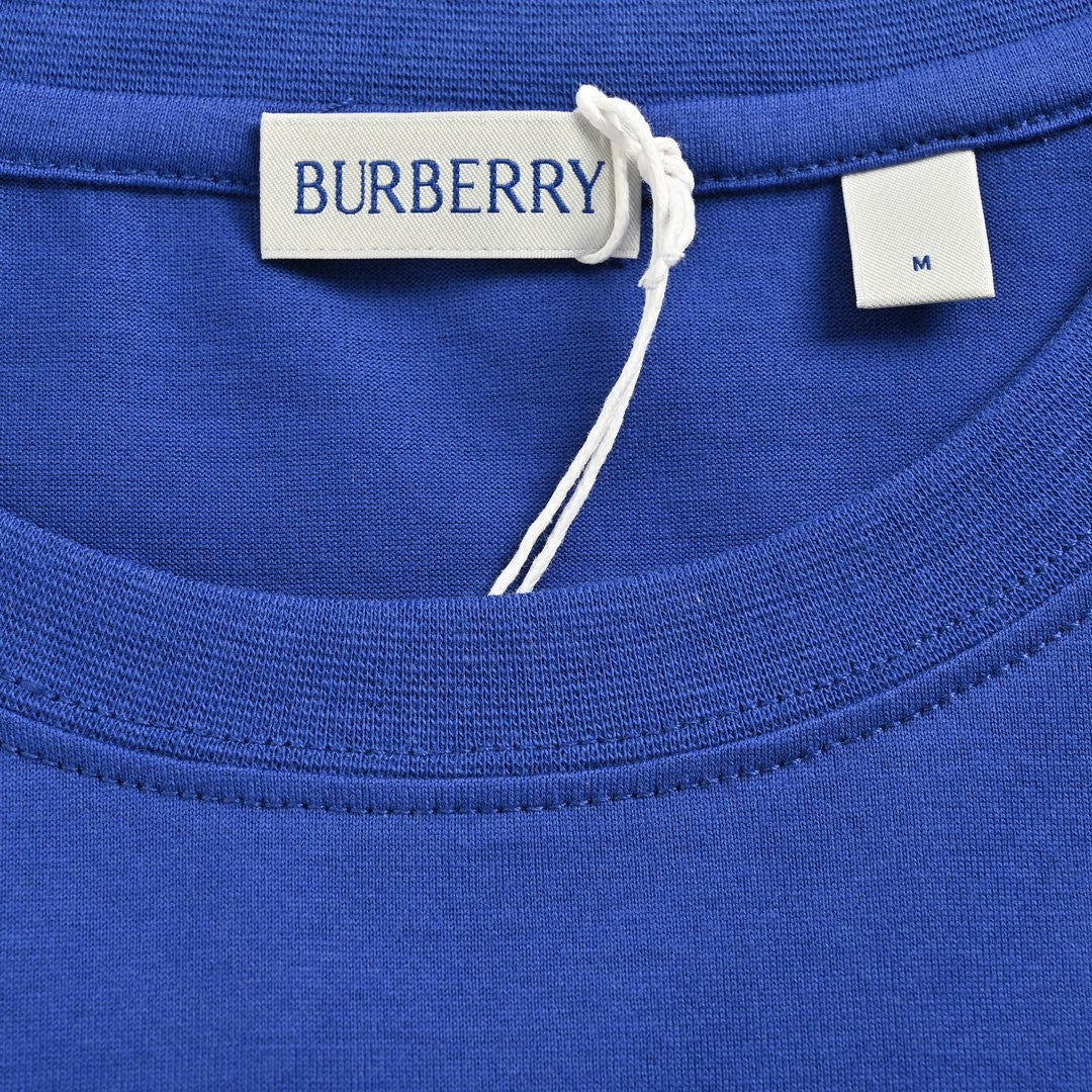 Burberry Embroidered Patch T-Shirt (Blue) - Phantom Kicks