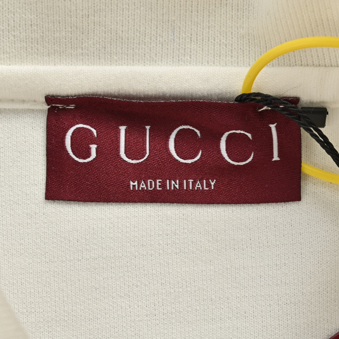 Gucci Striped Logo Polo Shirt (White) - Phantom Kicks