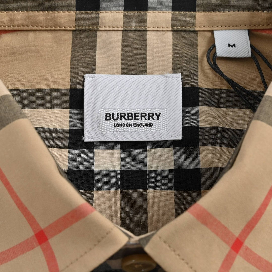 Burberry Check Short-Sleeve Shirt - Phantom Kicks