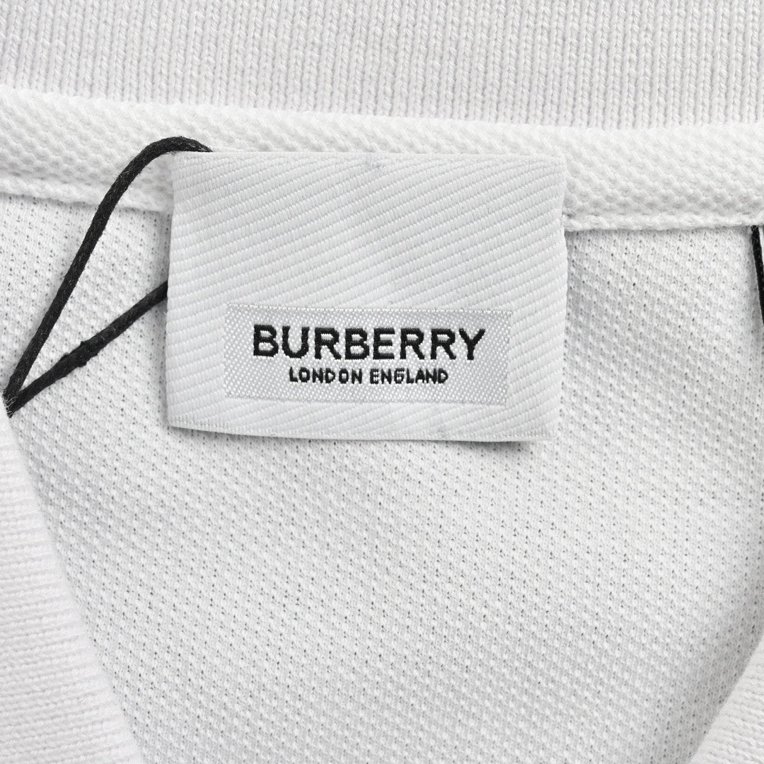 Burberry Monogram Logo Polo Shirt (White) - Phantom Kicks
