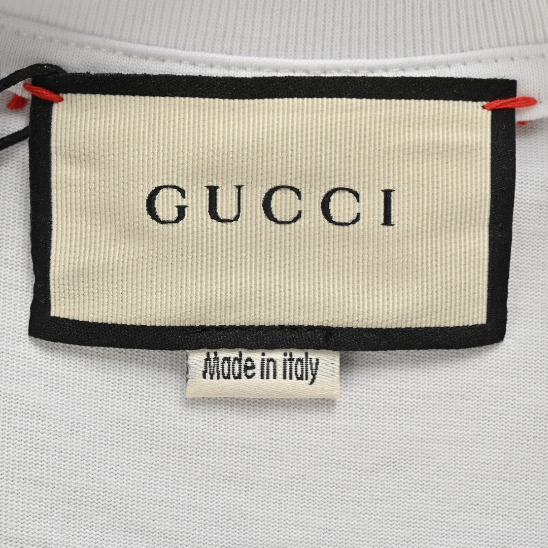 Gucci GG Blue Stripe White T-Shirt - Phantom Kicks