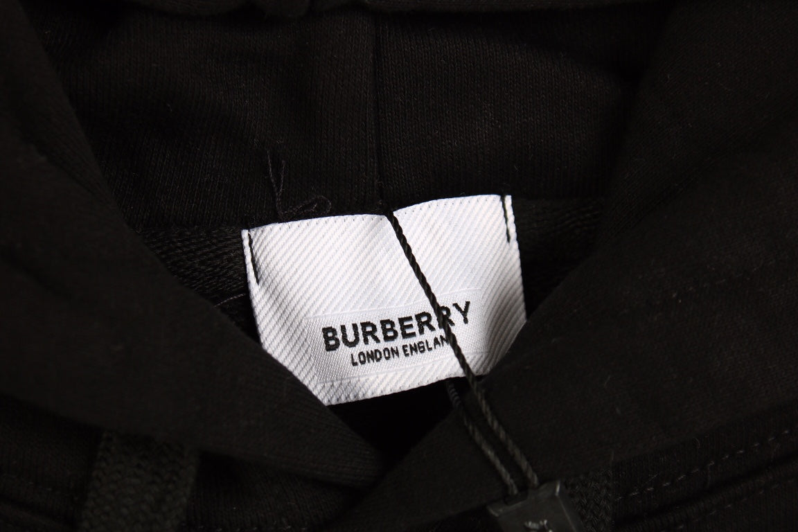 Burberry Black Hoodie with Logo - Phantom Kicks