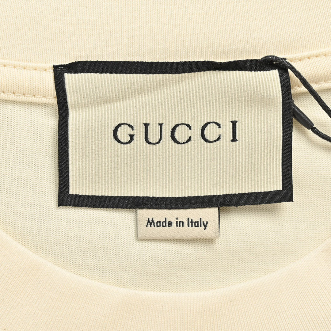 Gucci Triangle Logo Beige T-Shirt - Phantom Kicks