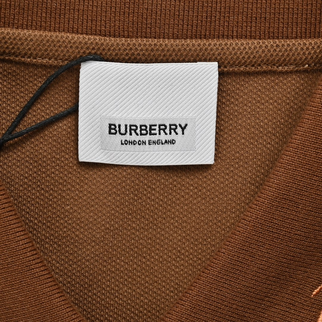 Burberry Striped Collar Polo Shirt in Brown - Phantom Kicks