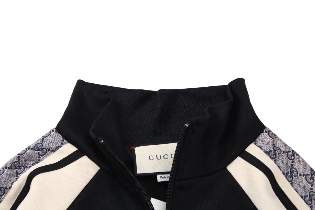 Gucci GG Supreme Stripe Track Jacket - Black - Phantom Kicks
