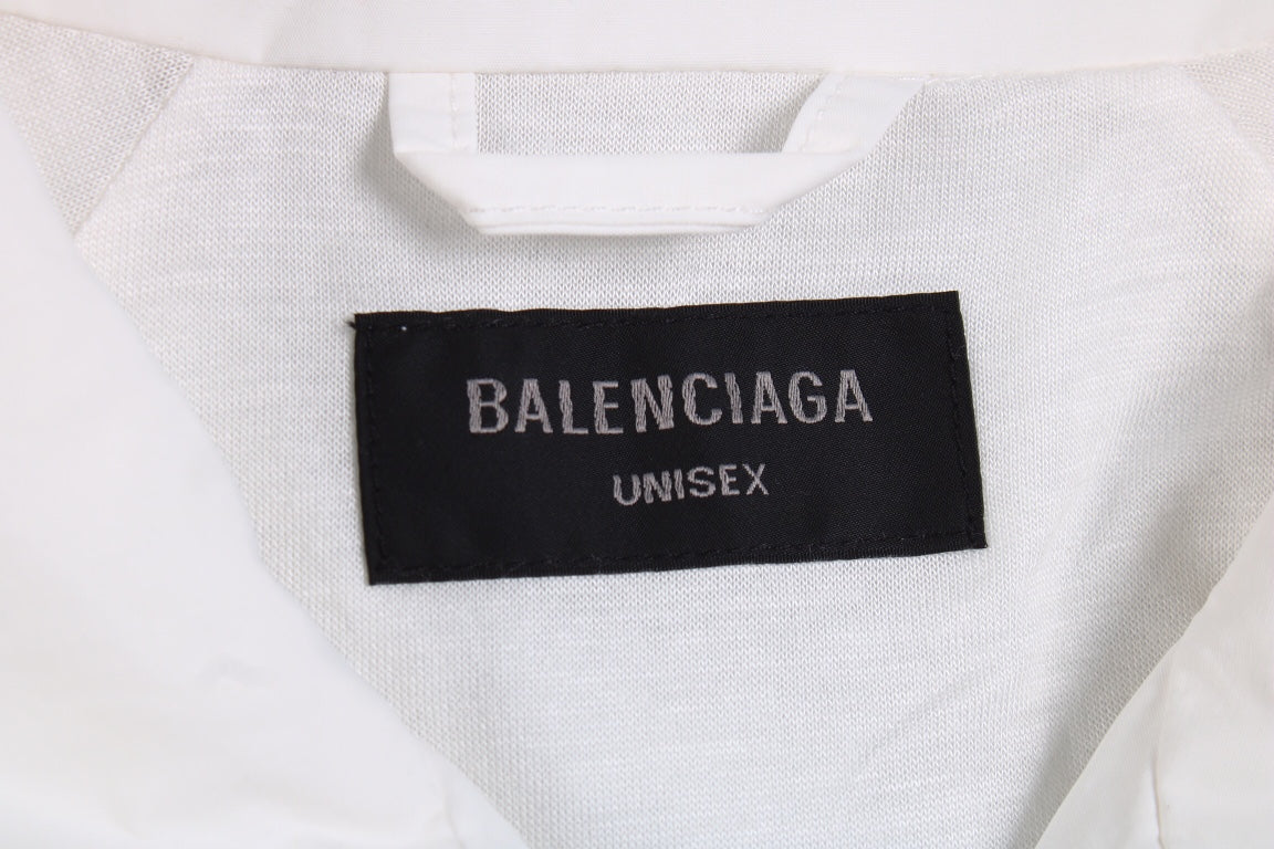 Balenciaga White Zip-Up Track Jacket - Phantom Kicks