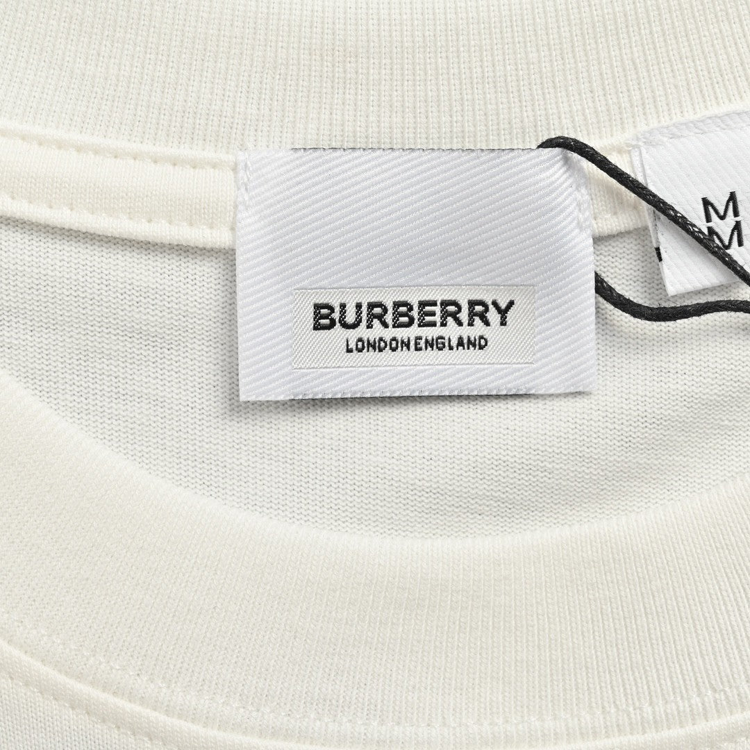 Burberry White Cotton T-Shirt - Phantom Kicks