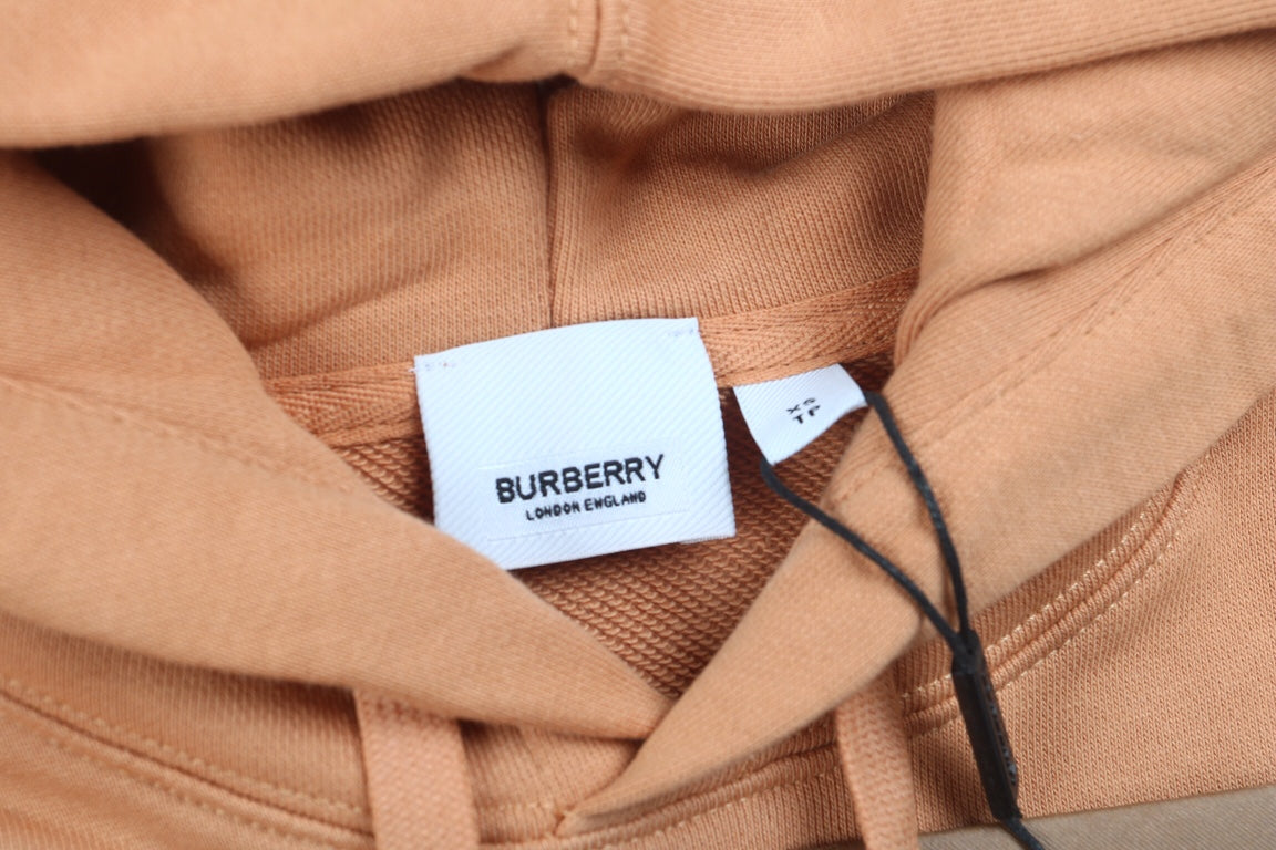 Burberry Brown Hoodie with Logo Patch - Phantom Kicks
