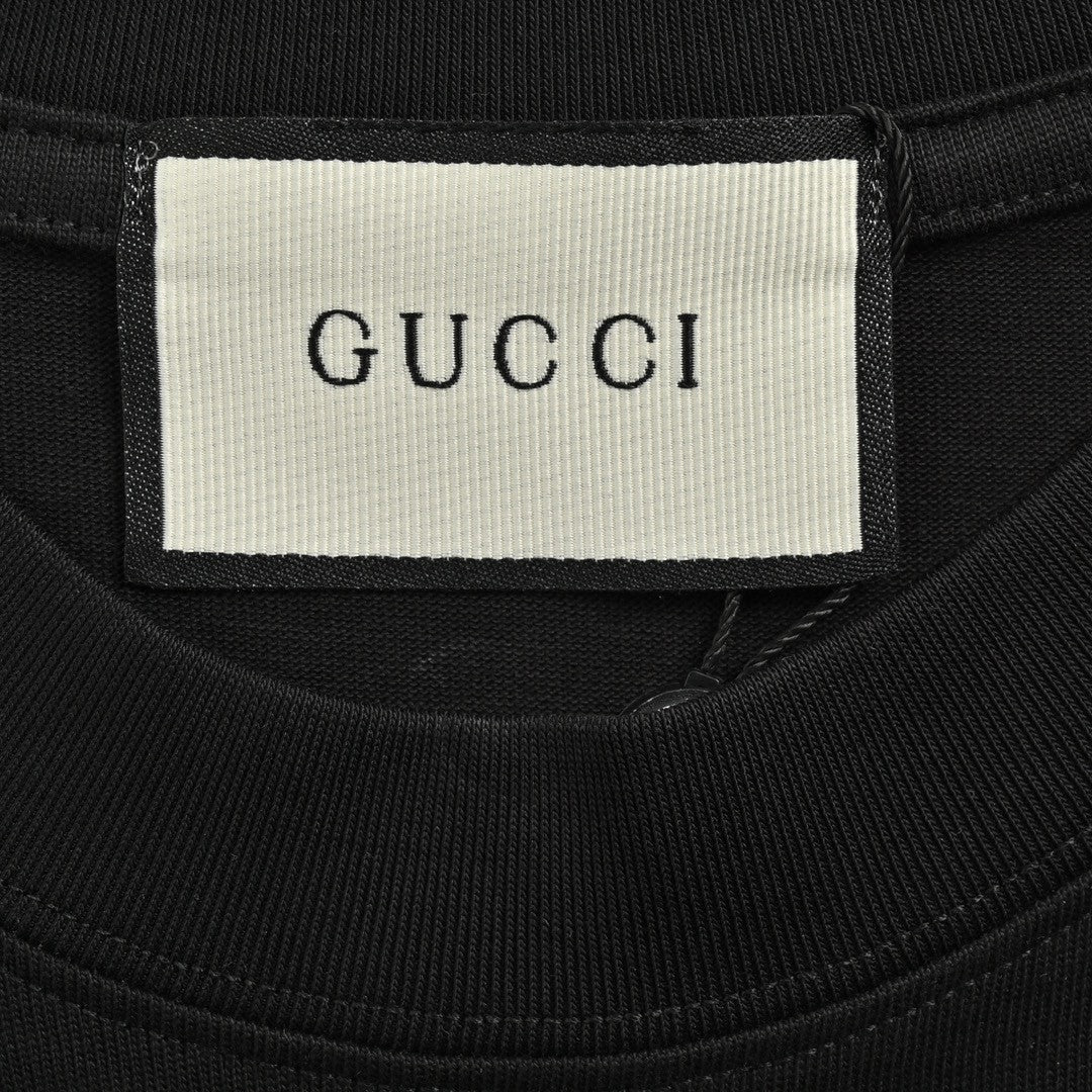 Gucci Multicolor Interlocking G Logo Black T-Shirt - Phantom Kicks
