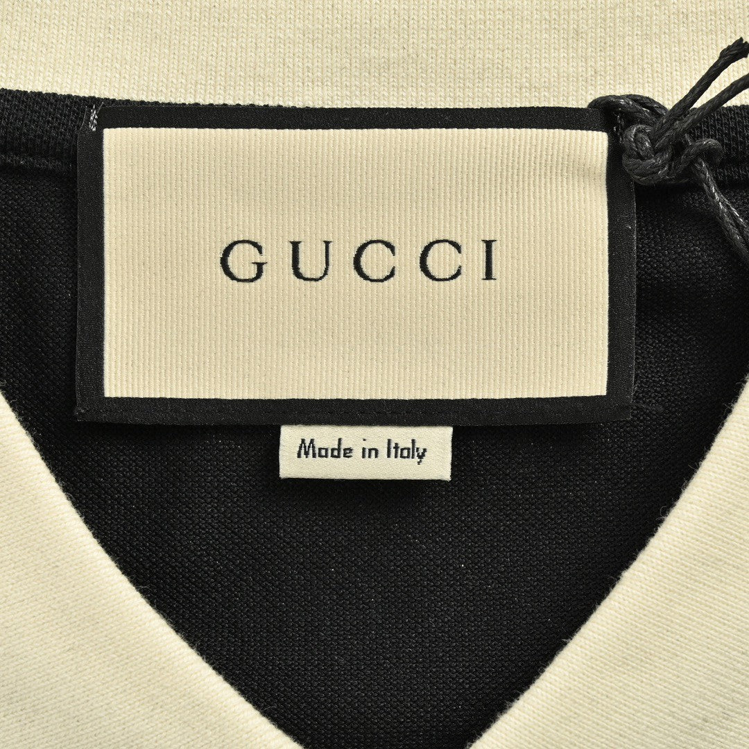 GUCCI GG PATTERN POLO SHIRT BLACK - Phantom Kicks