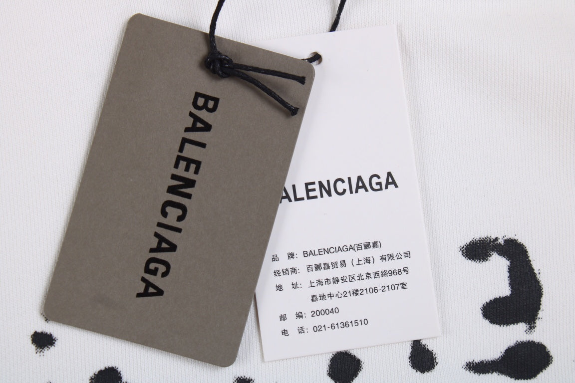 Balenciaga White Logo Hoodie - Phantom Kicks