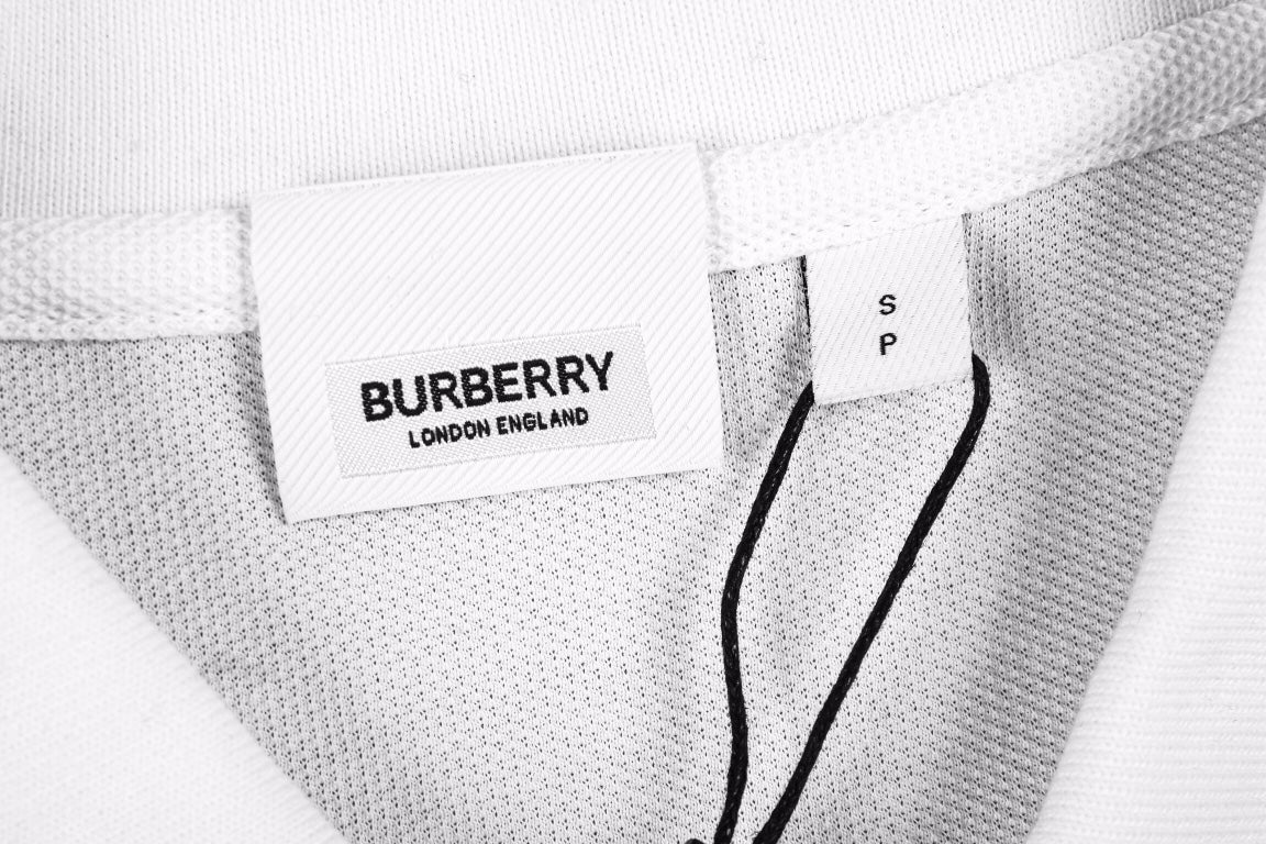Burberry Textured Polo Shirt in White - Phantom Kicks