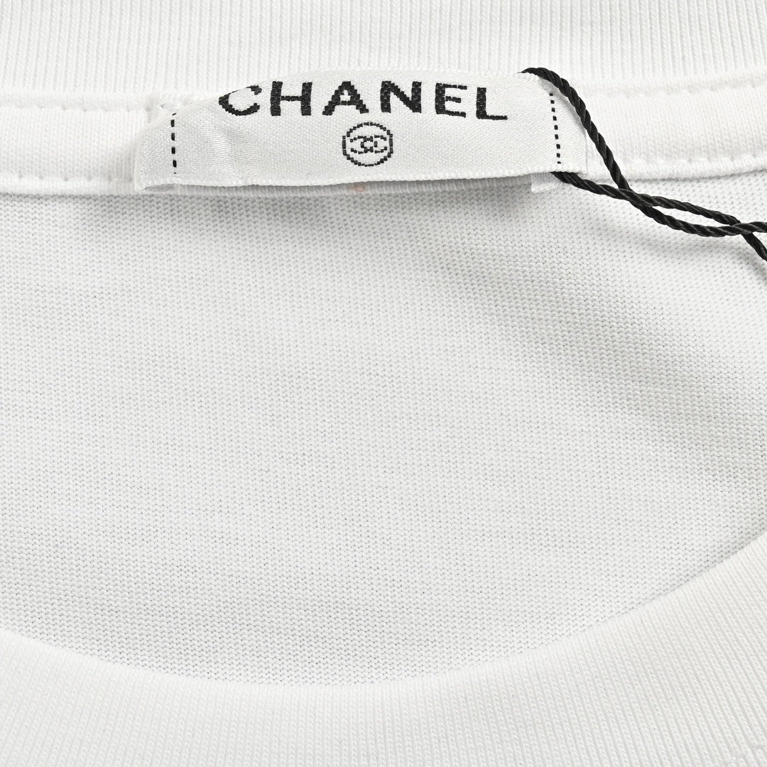 Chanel Logo T-Shirt (White) - Phantom Kicks
