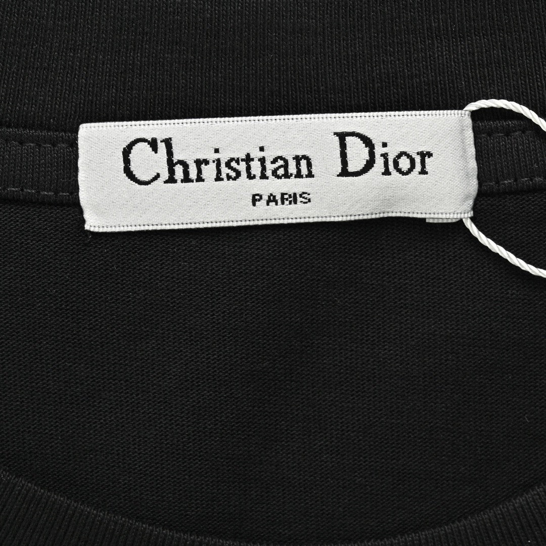 Dior Oversized White Logo Black T-Shirt - Phantom Kicks