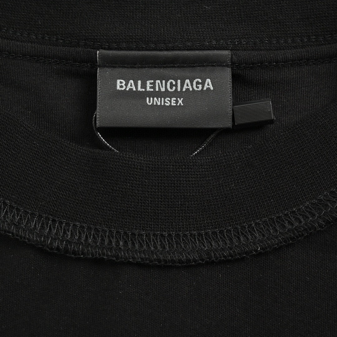 Balenciaga Reflective Logo Black T-Shirt - Phantom Kicks
